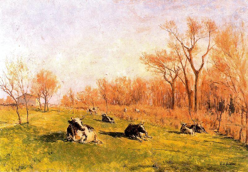 Vacas En Las Tapias Del Pardo — Aureliano De Beruete Y Moret