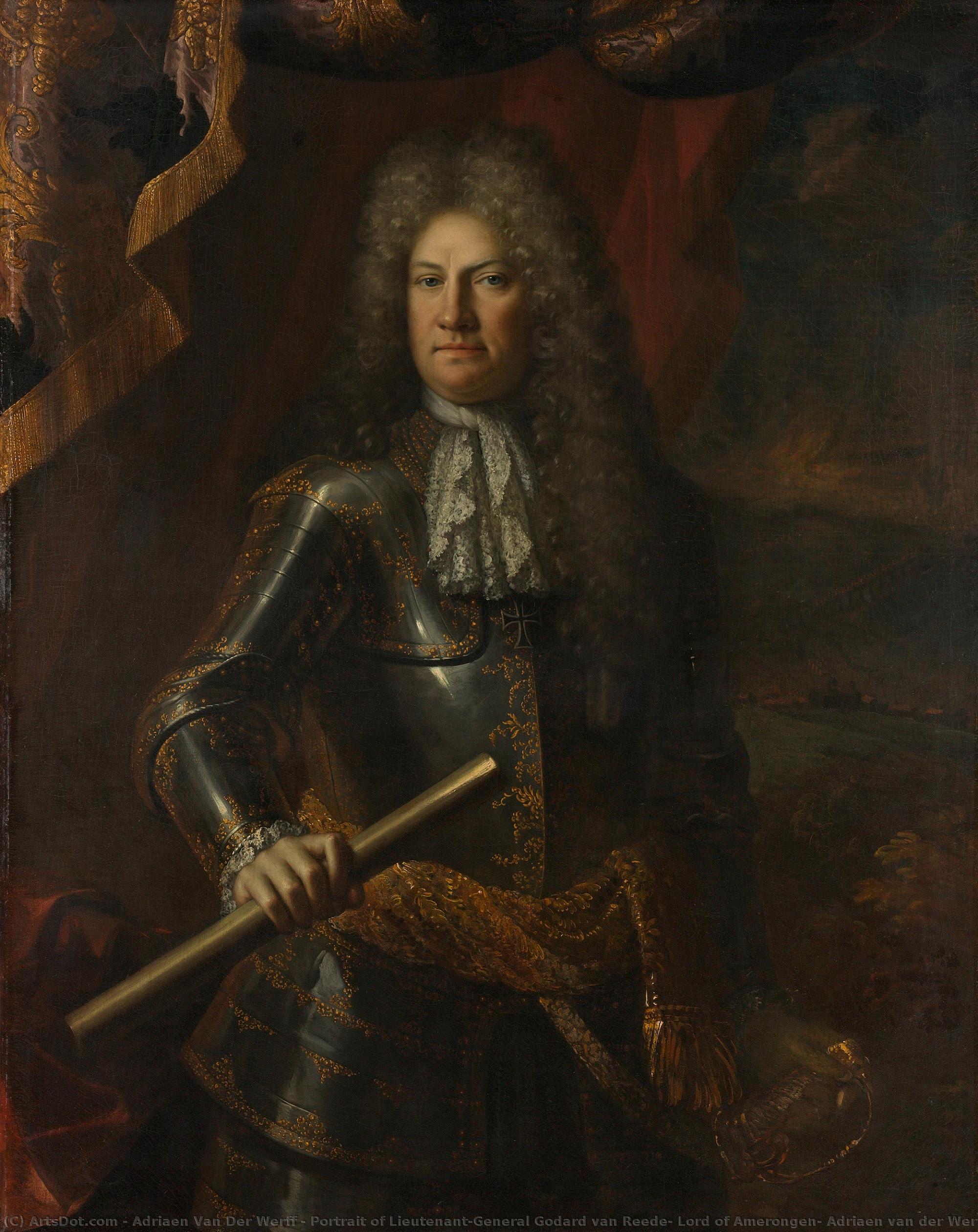 Portrait Of Lieutenant-general Godard Van Reede, Lord Of Amerongen, Adriaen Van Der Werff, 1690 - 1703 — Adriaen Van Der Werff