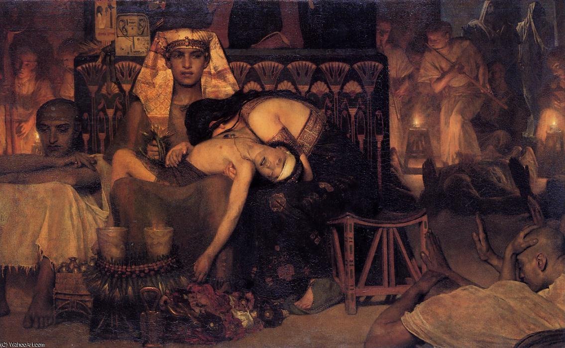 The Death Of The First Born — Lourens Alma Tadema