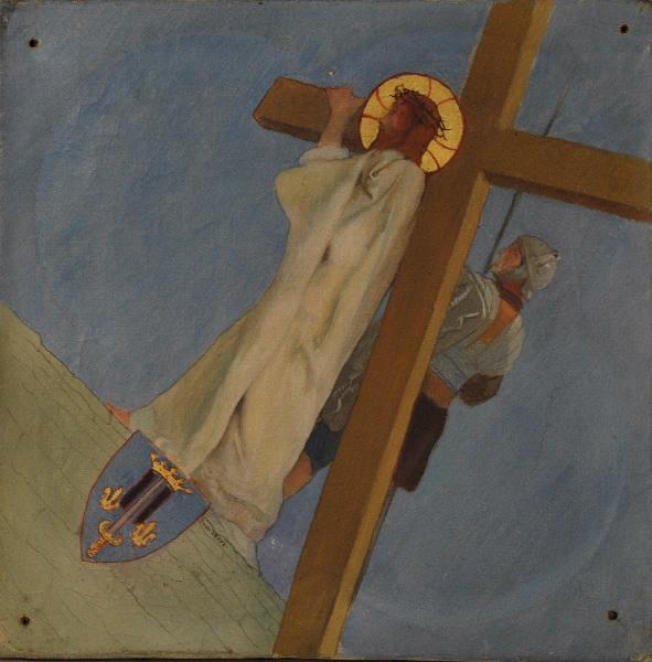 Chemin De Croix 2e Station Jésus Est Chargé De La Croix — Paul Alexandre Alfred Leroy