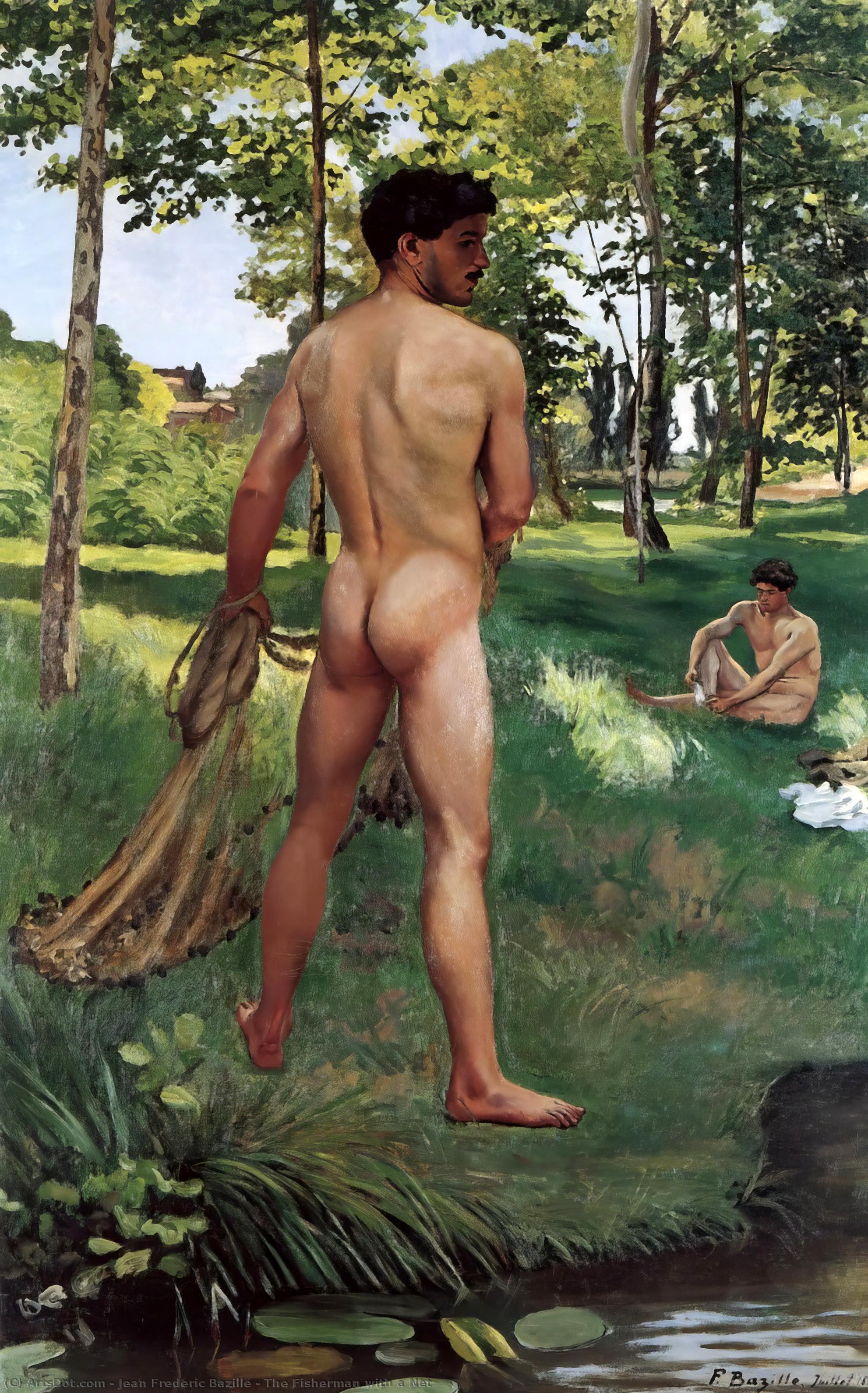 The Fisherman With A Net — Frédéric Bazille