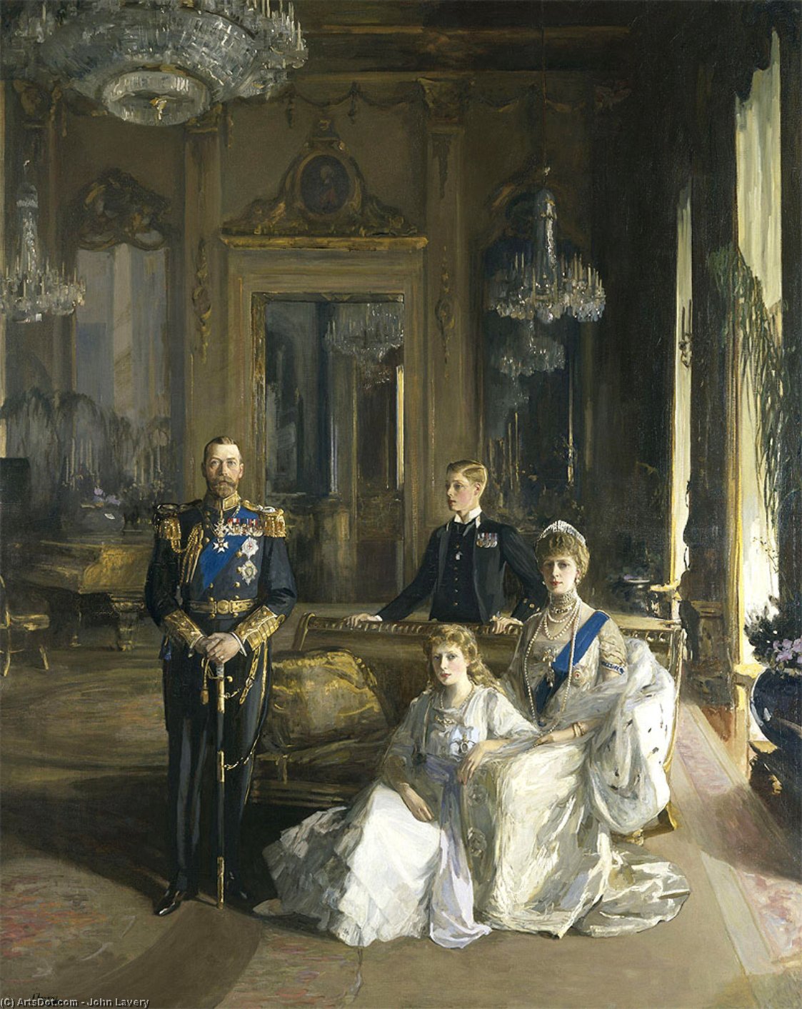 King George And Family — Sir John Lavery