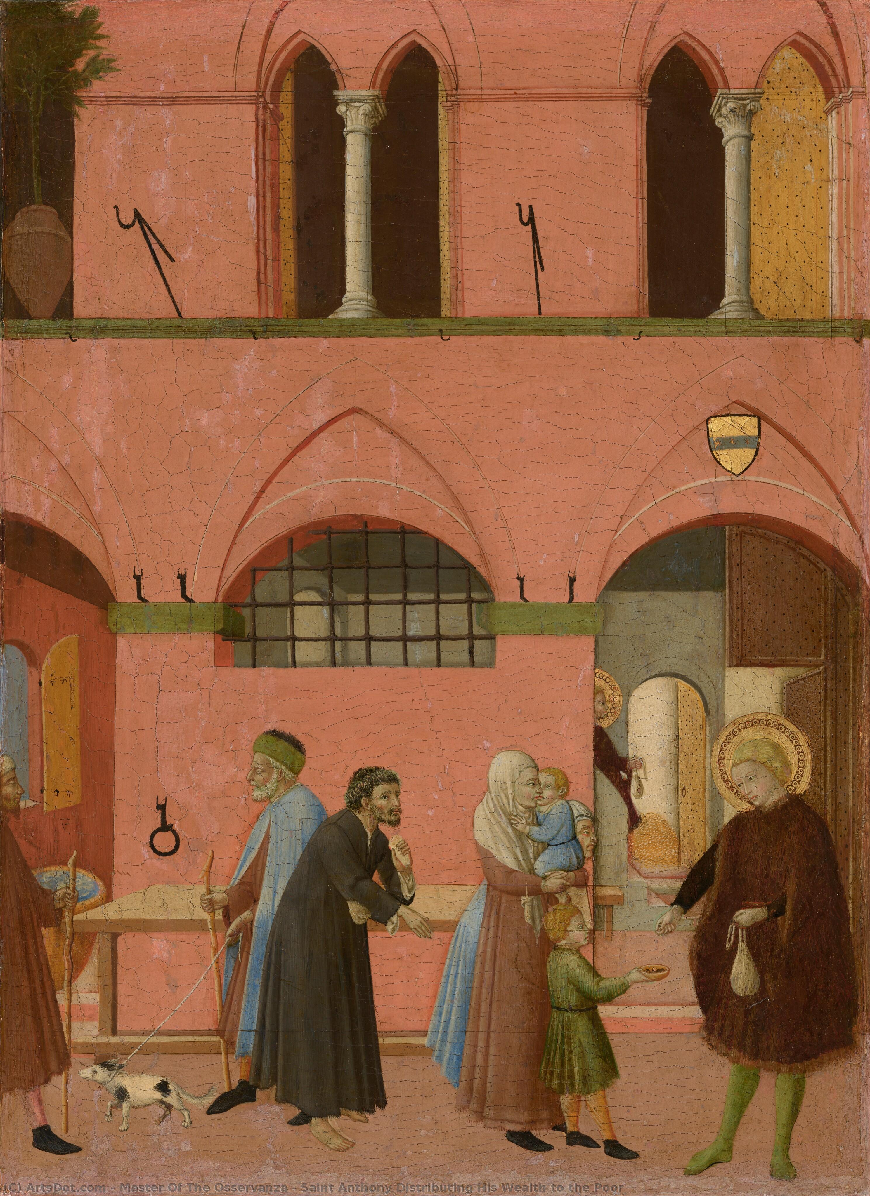 Saint Anthony Distributing His Wealth To The Poor — Master Of The Osservanza