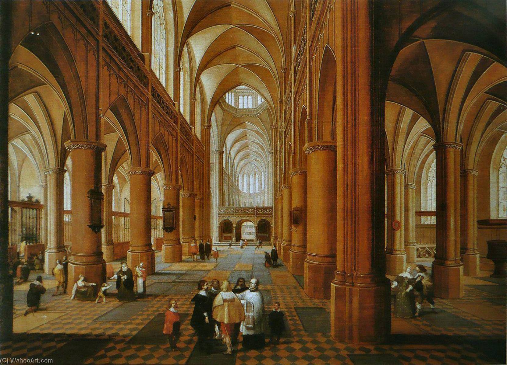 Interior Of A Gothic Church — Pieter Neefs The Elder