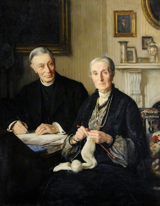 Canon Fisher And His Wife — Frederick William Elwell