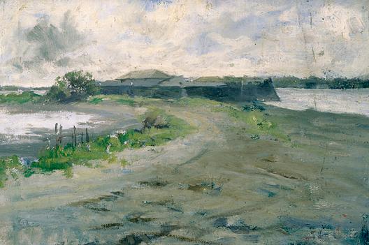 Iloilo Prison, (painting) — Anna Huntington Stanley