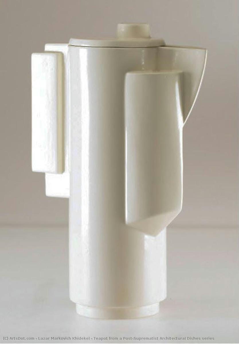 Teapot From A Post-suprematist Architectural Dishes Series — Lazar Markovich Khidekel