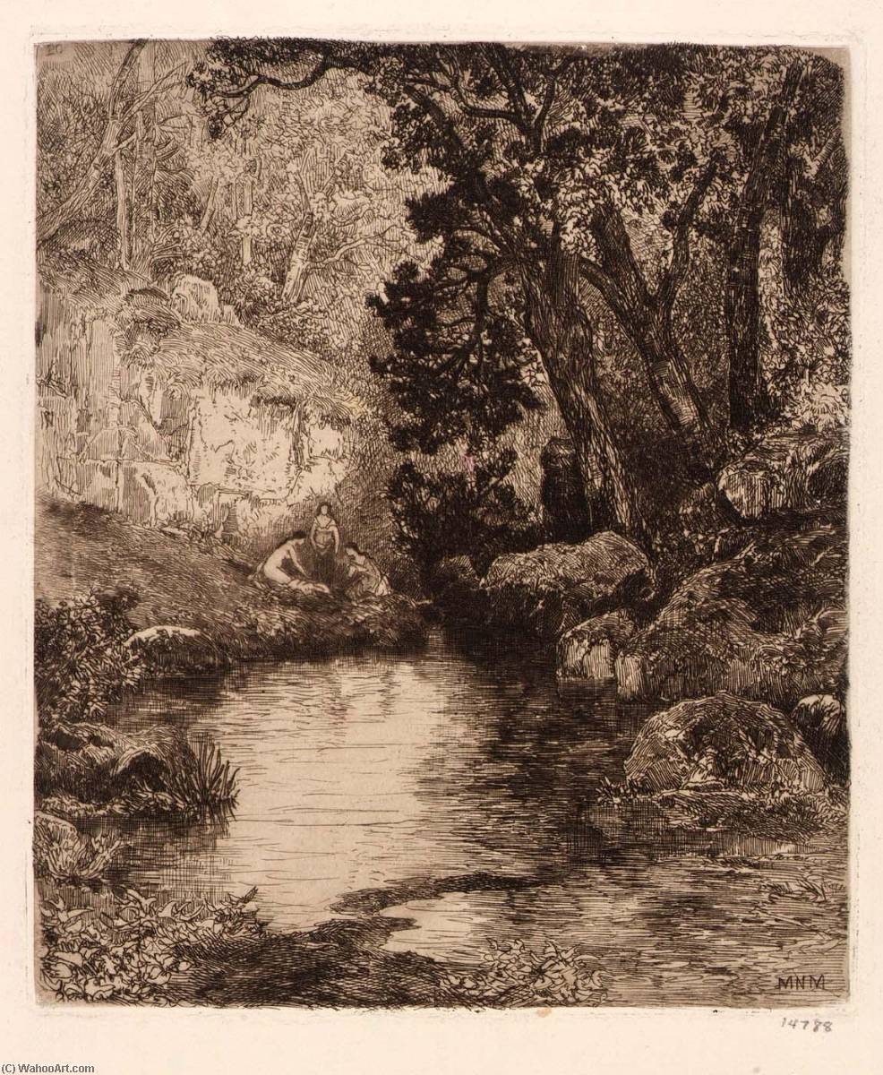 (three Maidens At The River) — Mary Nimmo Moran