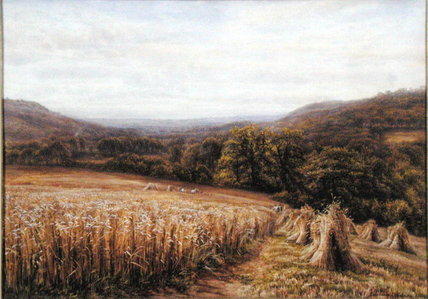 Harvest Time Near Ashburton — Edmund George Warren