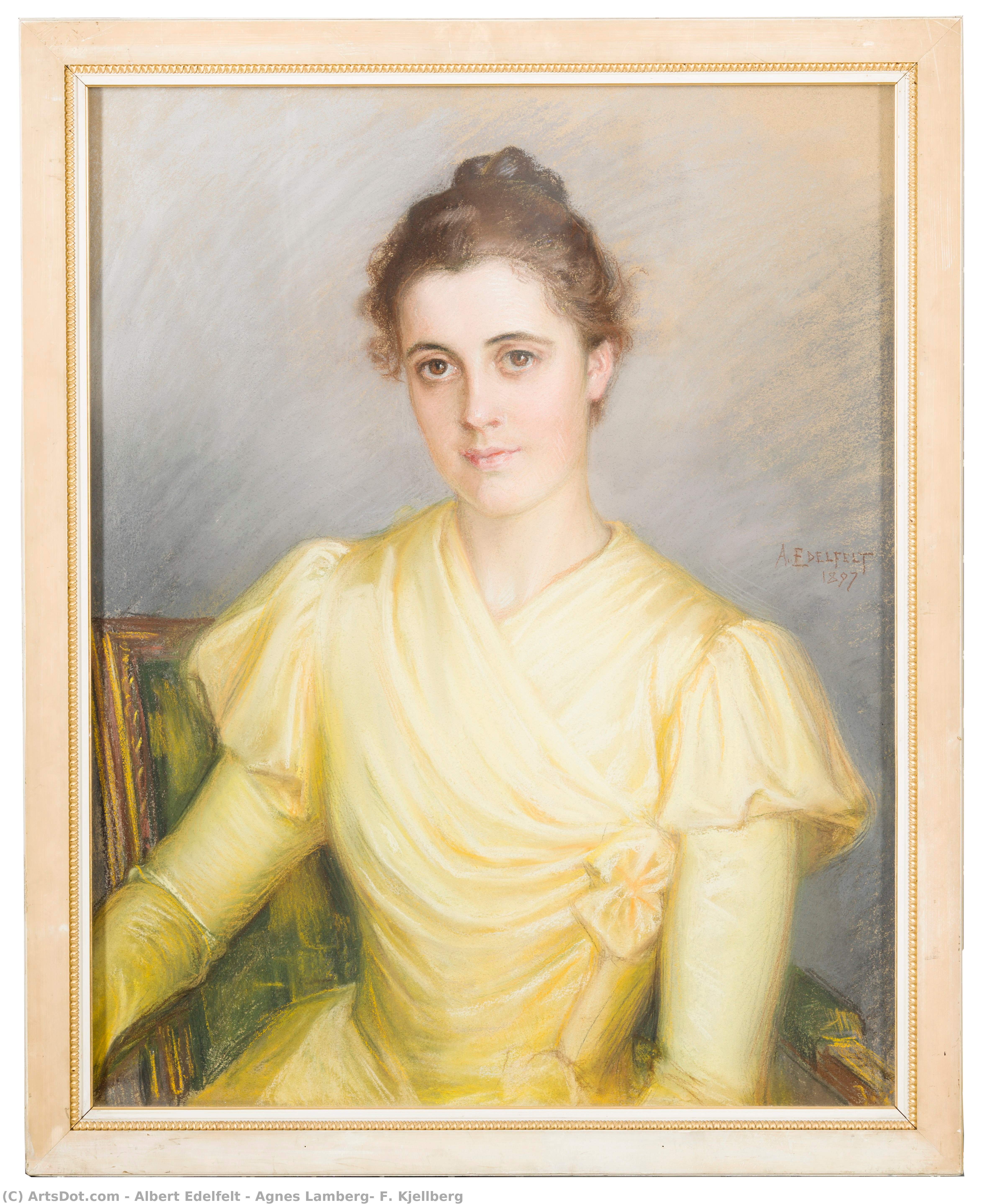Agnes Lamberg, F. Kjellberg — Albert Edelfelt