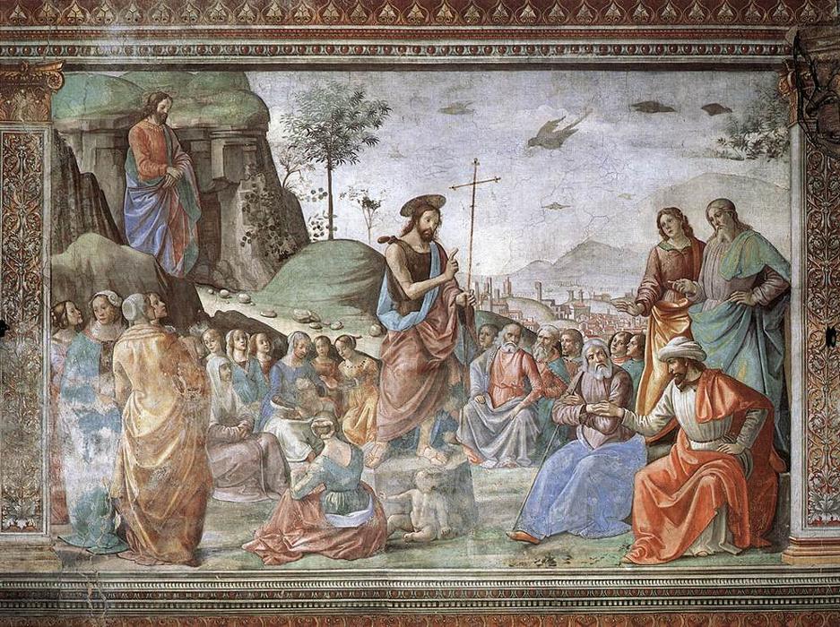 Preaching Of St John The Baptist — Domenico Ghirlandaio