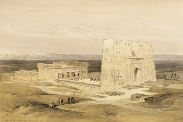 Temple Of Edfou, Ancient Appolinopolis, Upper Egypt — David Roberts