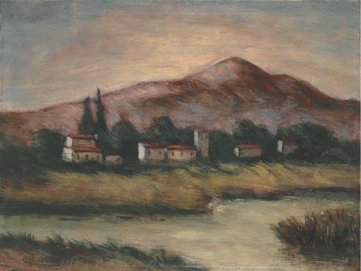 Paesaggio A Forte Dei Marmi — Carlo Carrà