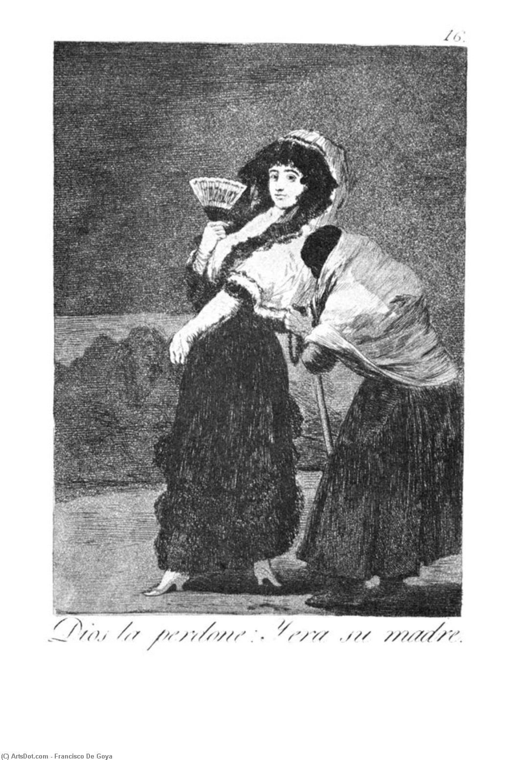 Soll Gott Ihr Vergeben? Sie War Ihre Mutter — Francisco José De Goya Y Lucientes