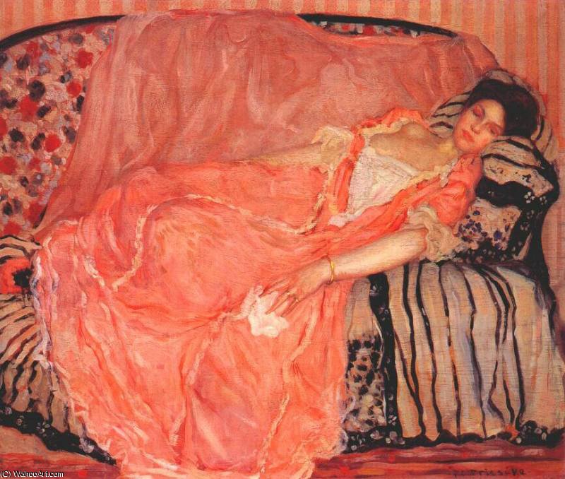 Portrait Of Madame Gely No 1 (on The Couch) — Frederick Carl Frieseke