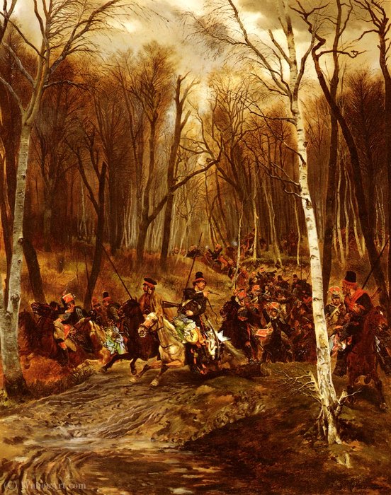 Cossacks Attacked By The Royal Guard — Édouard Detaille