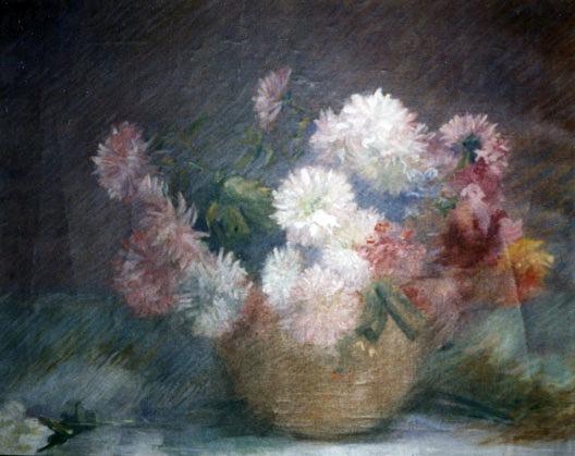 (bowl Of Asters), (painting) — Katherine Beatrice Mcnaughton Mowry