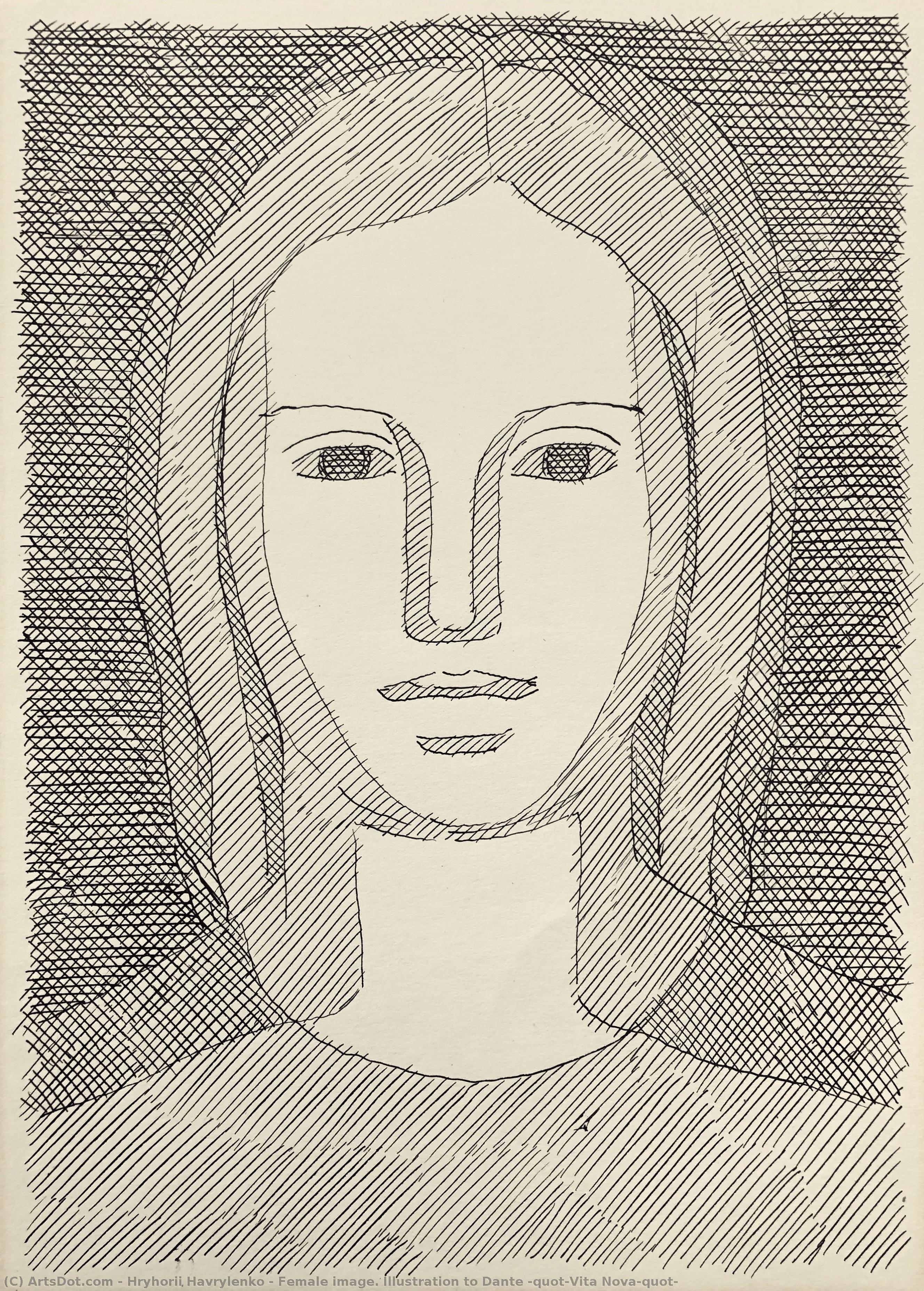 Female Image. Illustration To Dante "vita Nova" — Hryhorii Havrylenko