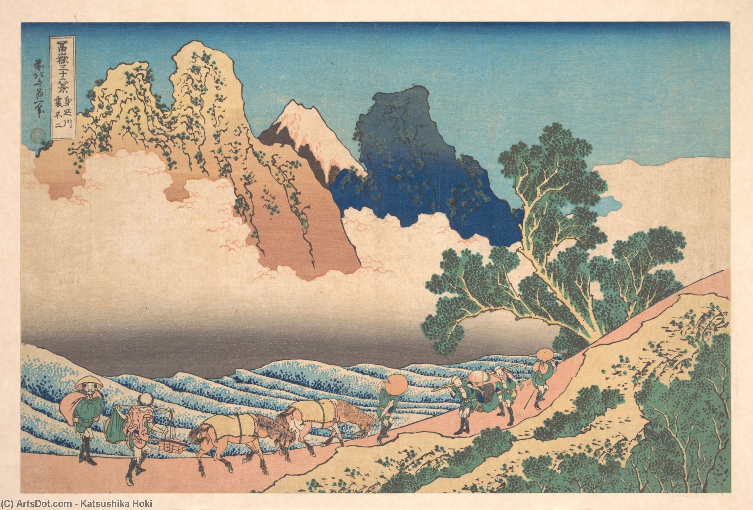 View From The Other Side Of Fuji From The Minobu River — Katsushika Hokusai