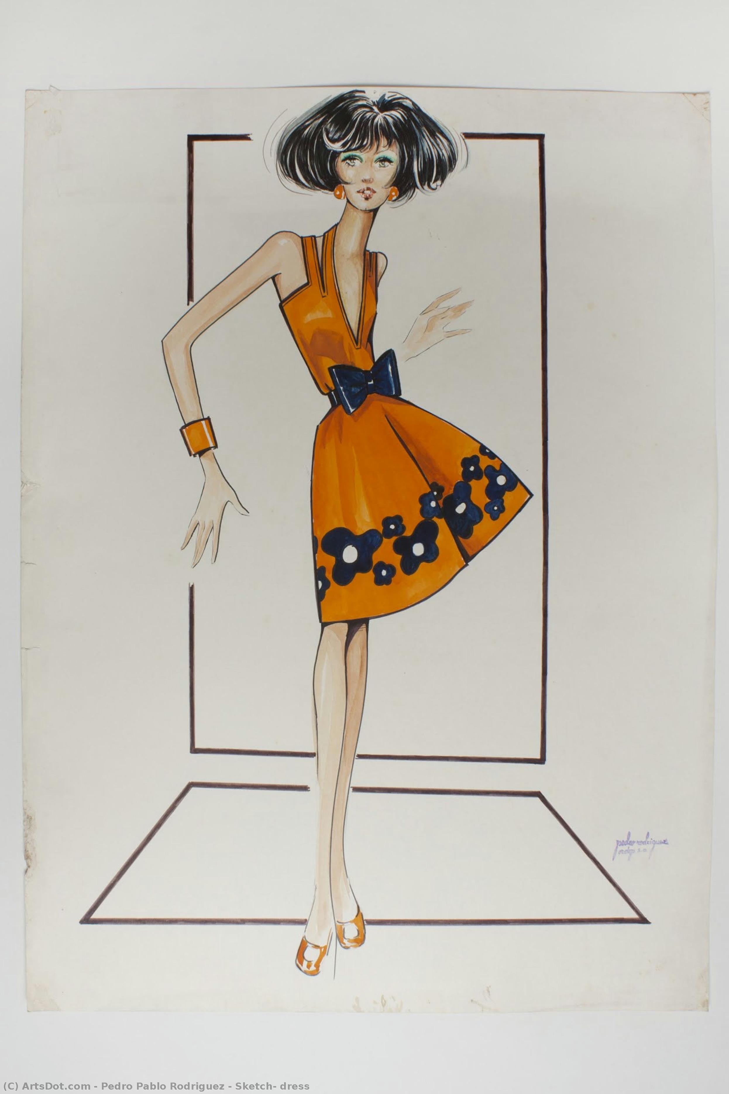 Sketch, Dress — Pedro Pablo Rodriguez