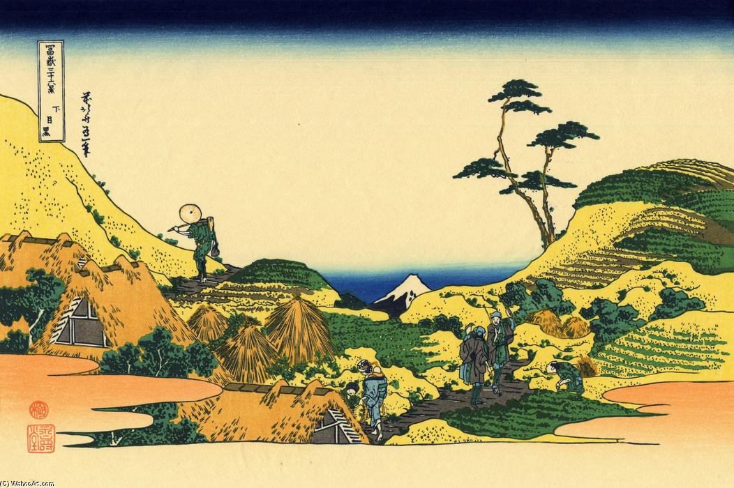 Shimomeguro — 葛飾北斎 (katsushika Hokusai)