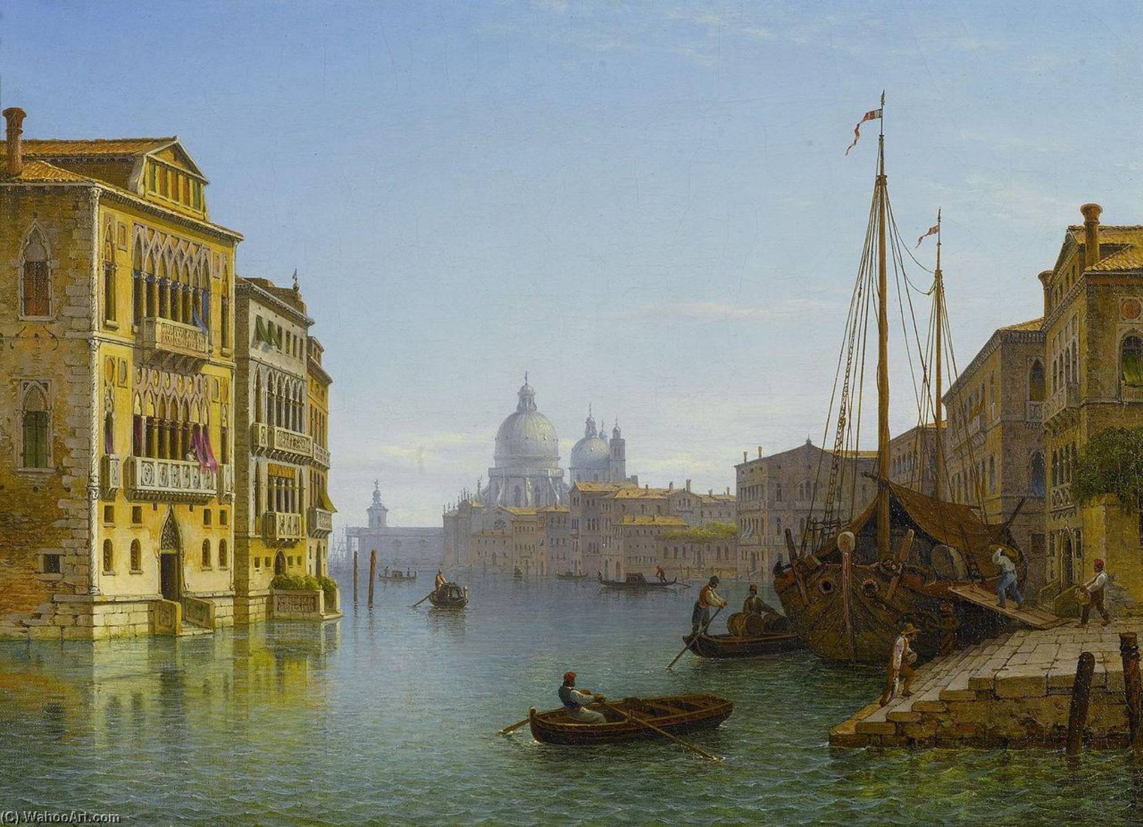 Grand Canal With View Of Santa Maria Della Salute — Carl Morgenstern
