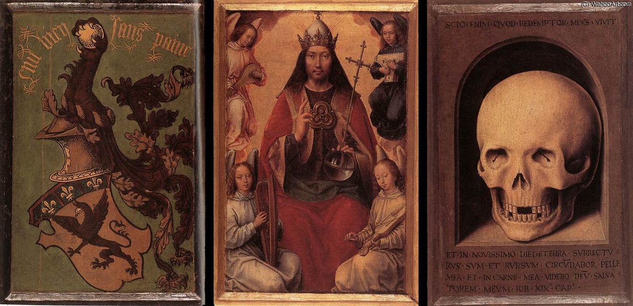 Late - Triptych Of Earthly Vanity And Divine Salvation (rear) — Memling, Hans