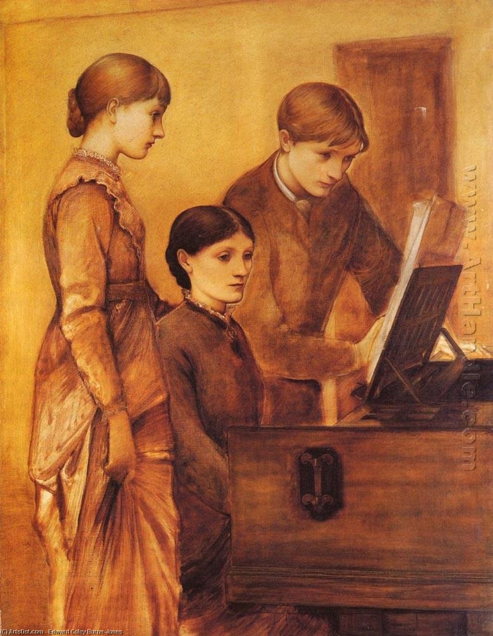 Portrait Group Of Artist's Family — Edward Coley Burne-jones