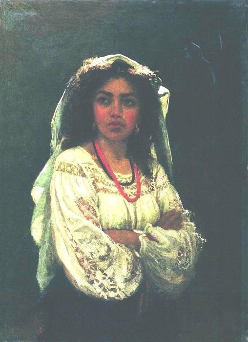 Portrait Of An Italian Woman — Ilya Yefimovich Repin