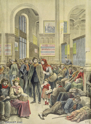 Italian Emigrants At Gare Saint-lazare — Henri Meyer