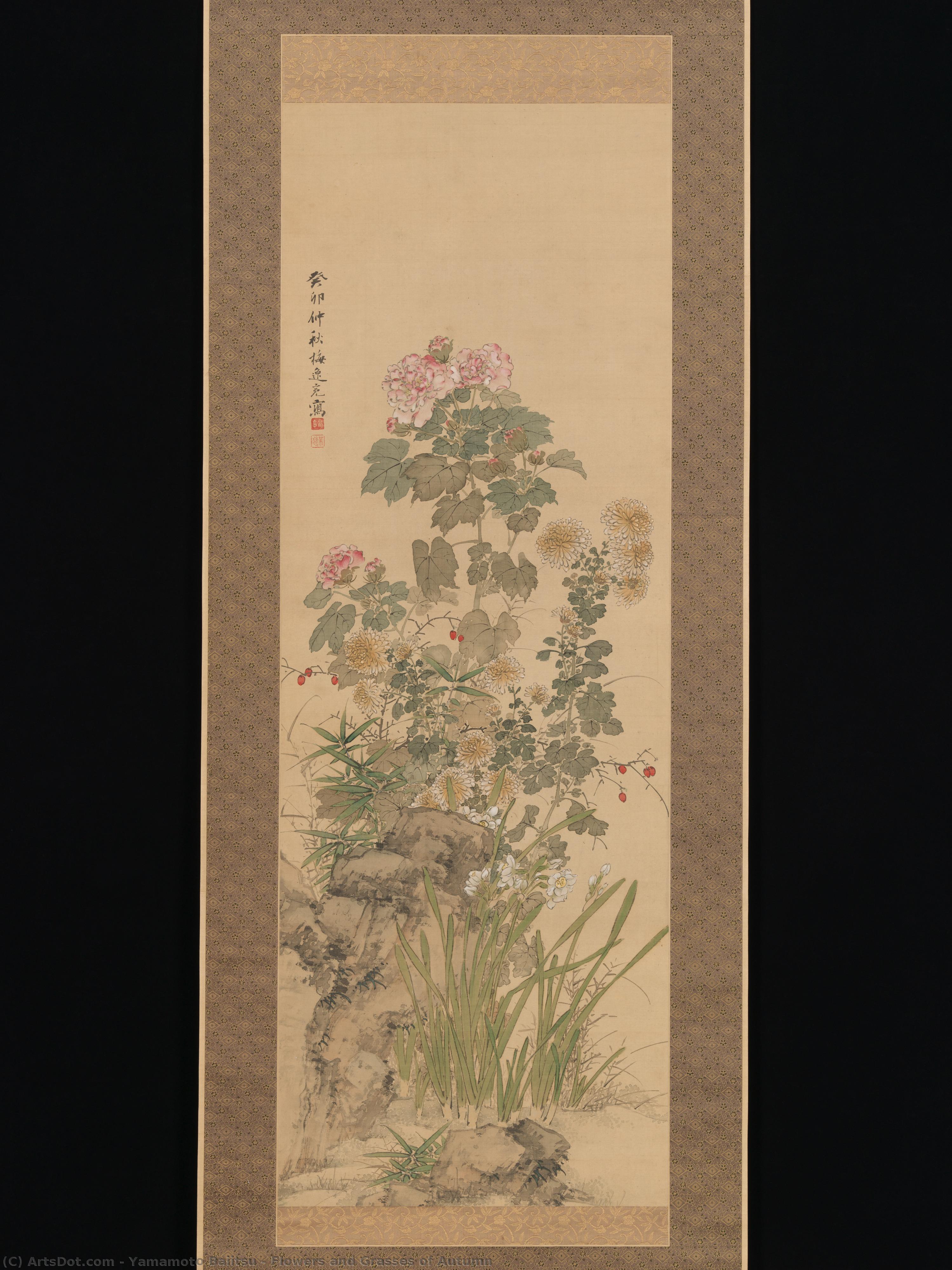 Flowers And Grasses Of Autumn — Yamamoto Baiitsu