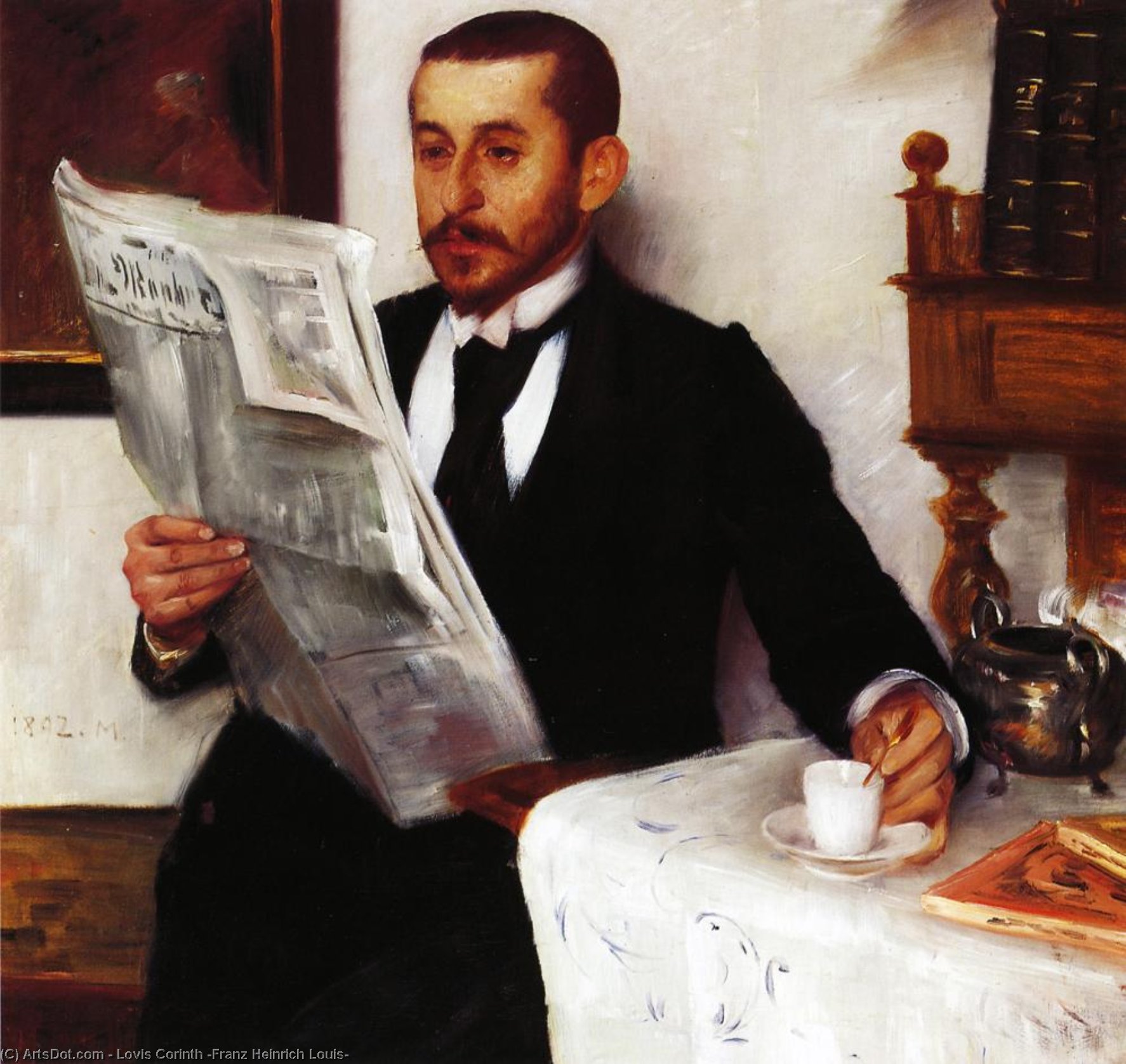 Portrait Of The Painter Benno Becker — Lovis Corinth