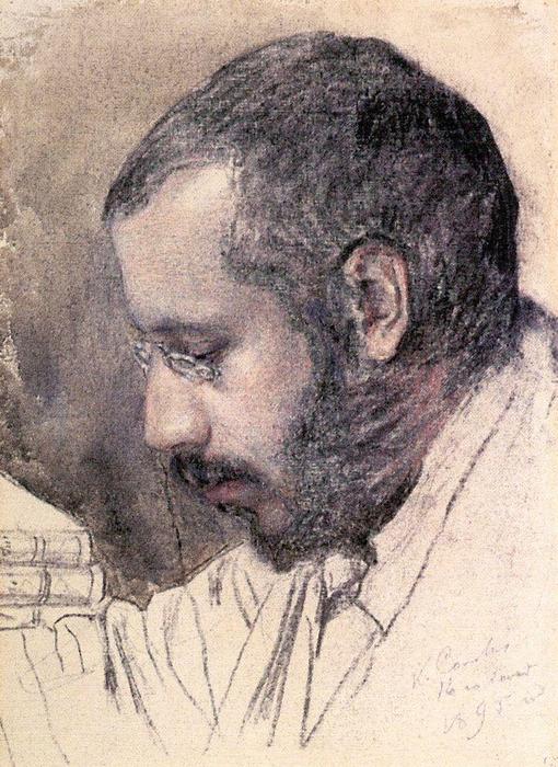 Portrait Of Artist A. Benua — Konstantin Andreevic Somov