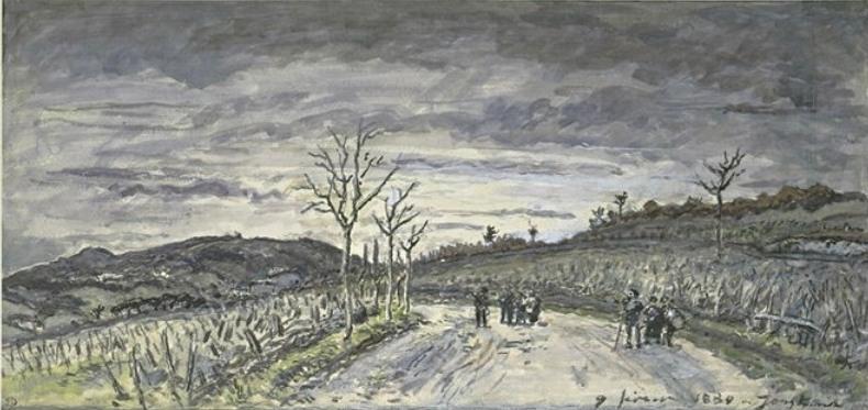 Balbin And The Neck Of The Mountain Of Ornacieux — Johan Barthold Jongkind