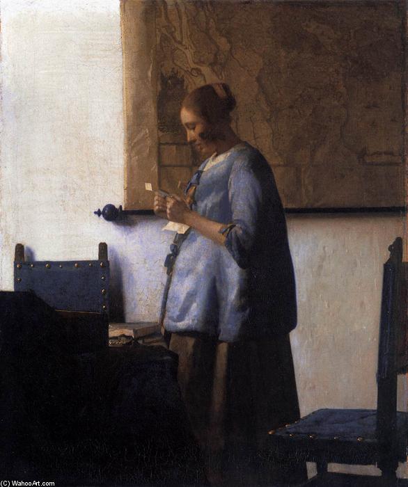 Frau Beim Lesen Eines Briefes — Johannes Vermeer