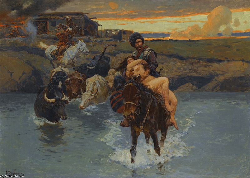 The Kidnapping — François Flameng