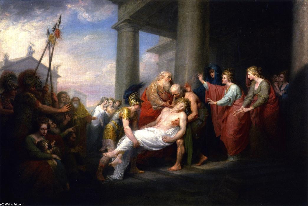 Priam Returning To His Family With The Dead Body Of Hector — John Trumbull
