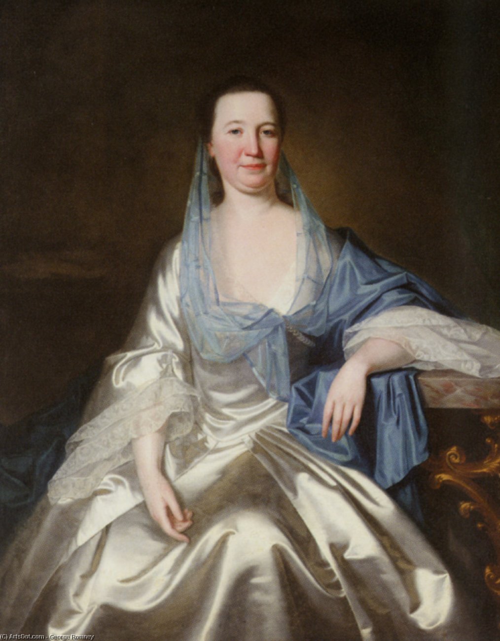 Portrait Of Miriam Gillison, Wife Of William Gillison — George Romney