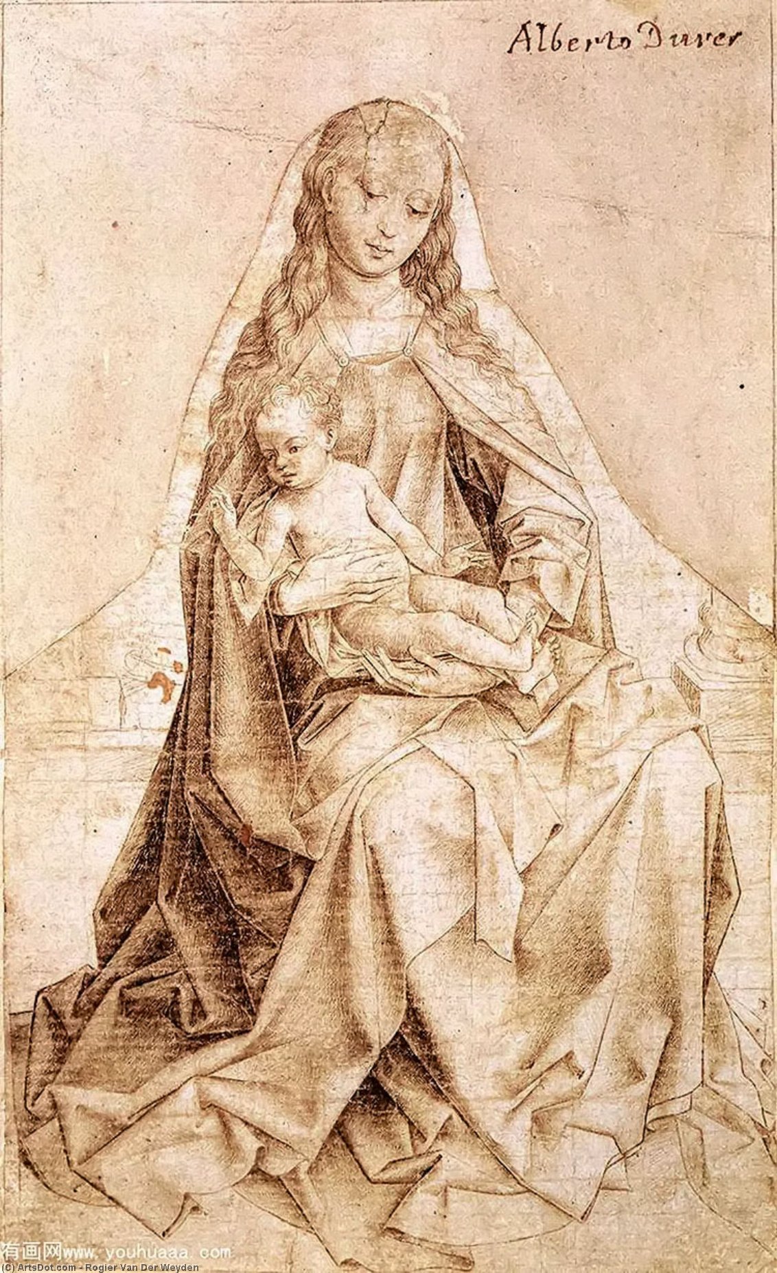Virgen Con El Niño Bendecido — Rogier Van Der Weyden