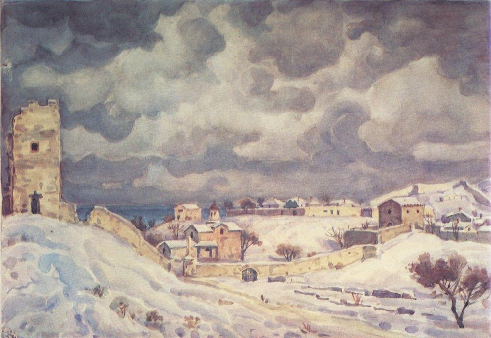 Feodosia At Winter — Konstantin Fyodorovich Bogaevsky