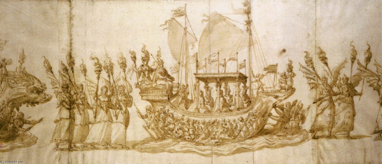 Design For A Festival Entry — Giovanni Battista Fontana