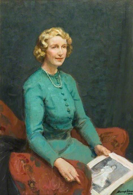 Lulu Edith Von Herkomer (d.1989), Seated — Ernest Borough Johnson