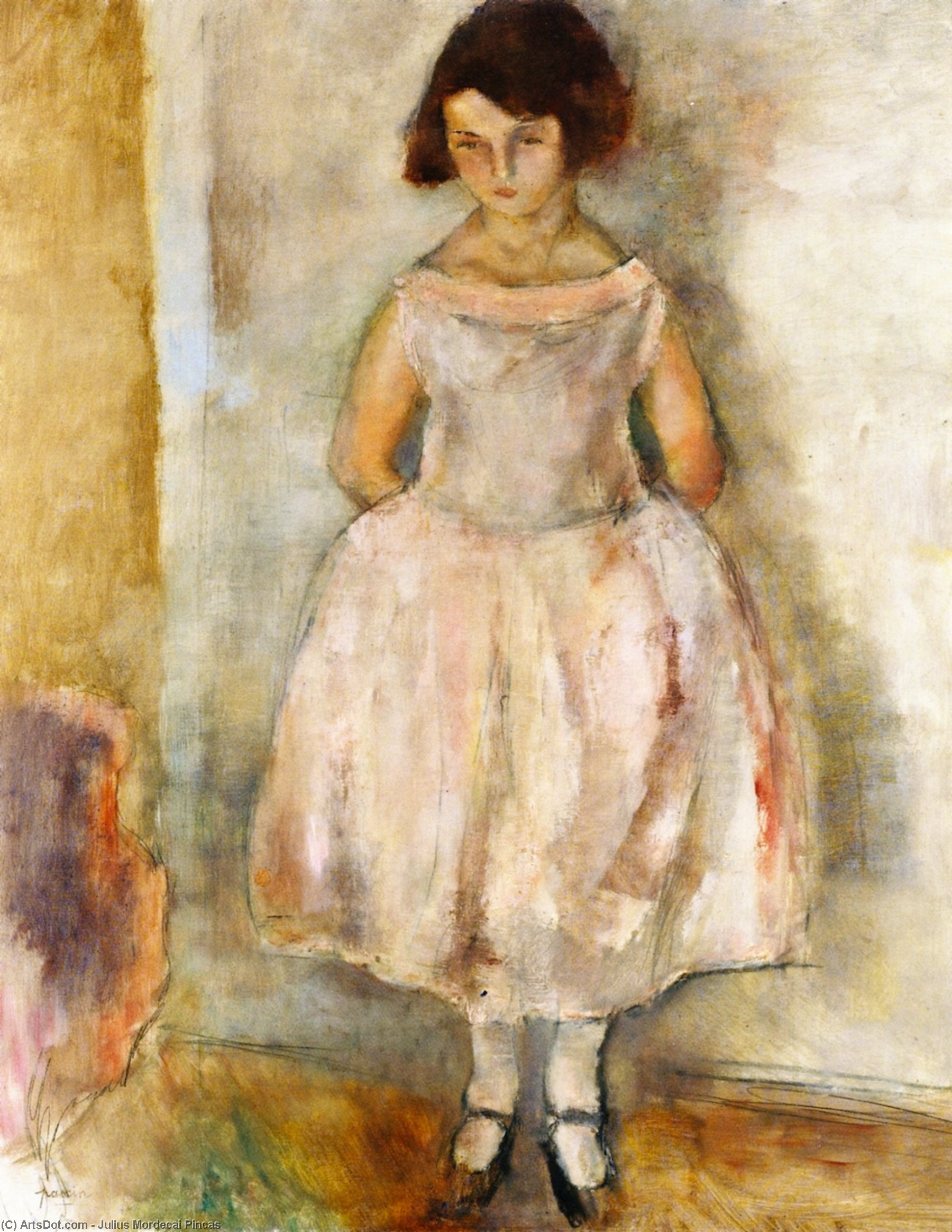 Portrait Of A Girl — Julius Mordecai Pincas