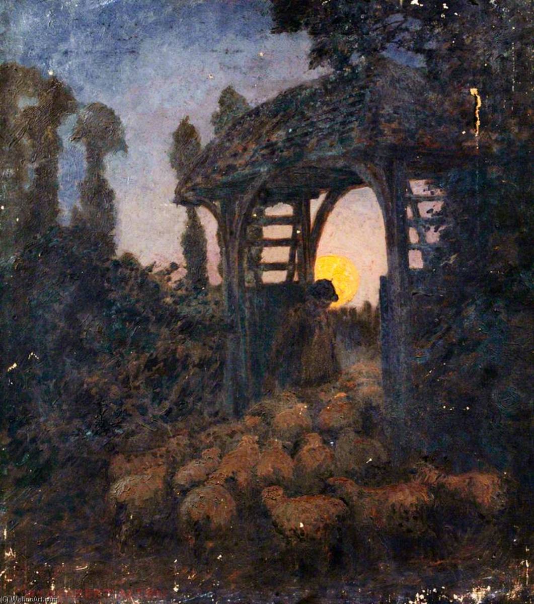 The Shepherd Leading His Flock — Уильям Герберт Аллен