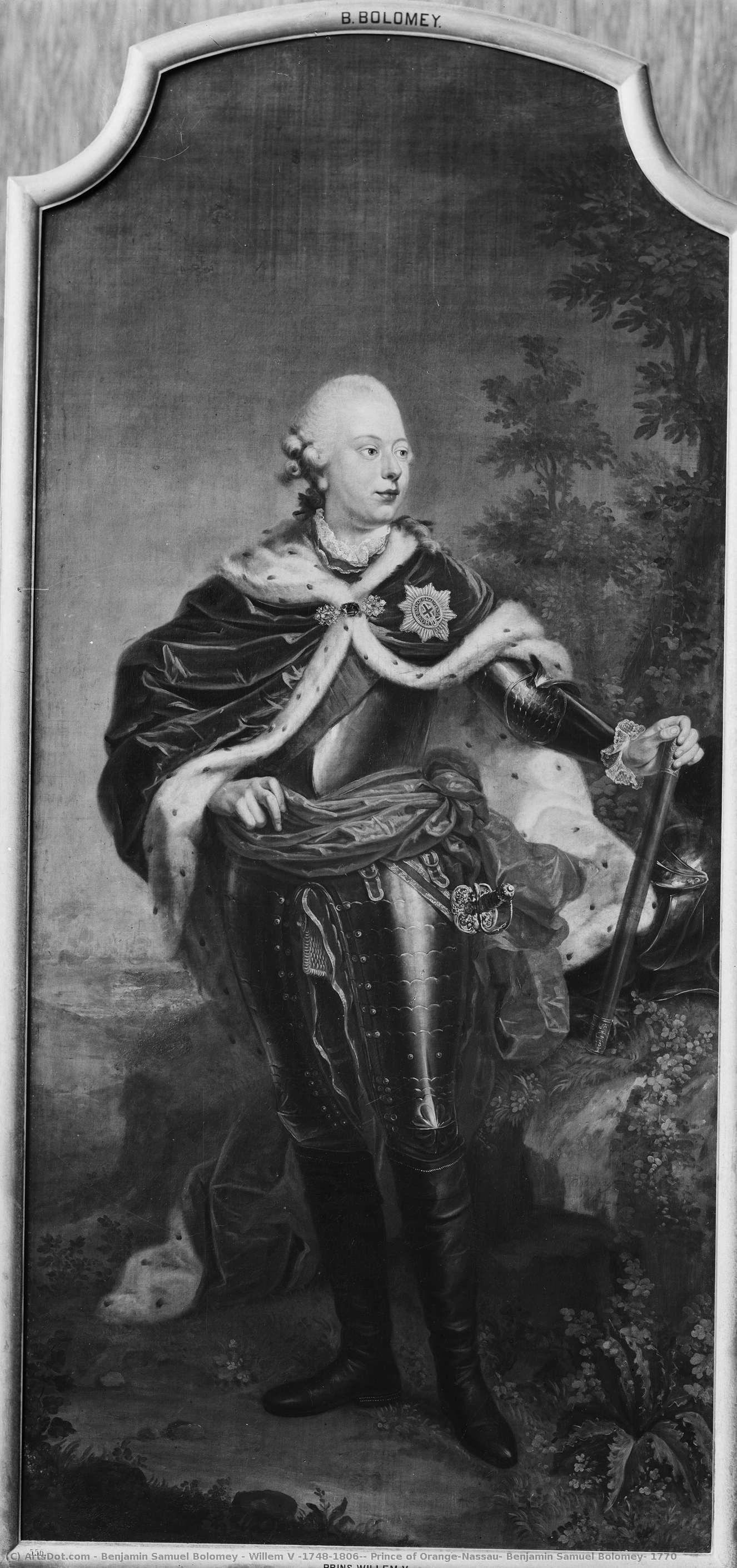 Willem V (1748-1806), Prince Of Orange-nassau, Benjamin Samuel Bolomey, 1770 — Benjamin Samuel Bolomey