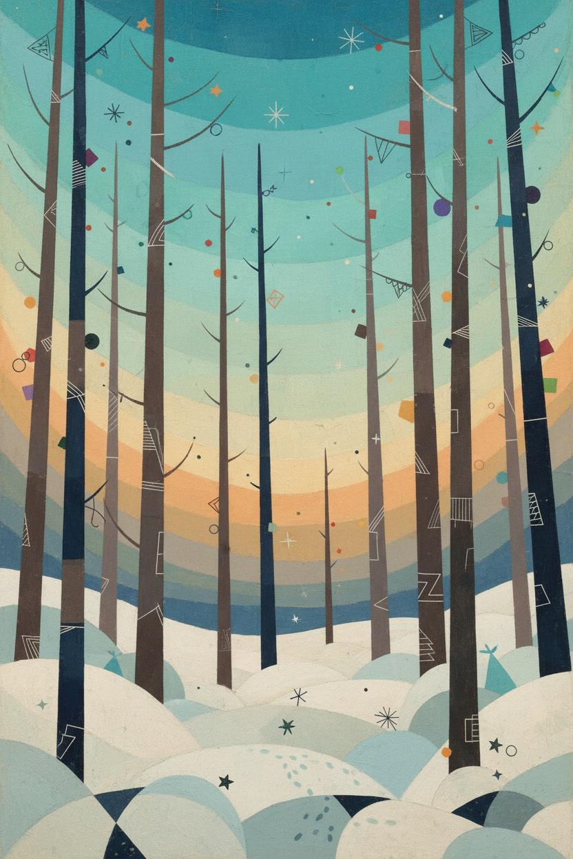 Ephemeral Glades In Azure Dusk — Jacques Villedieu