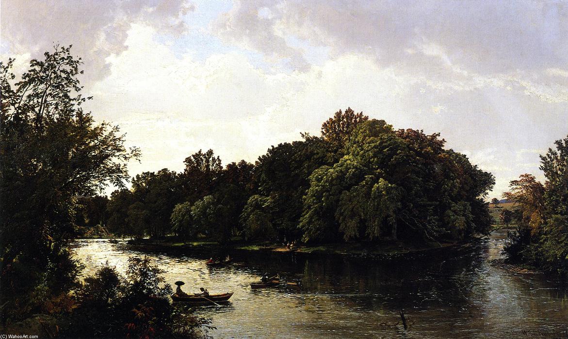 Lake Scene (also Known As Boating) — William Trost Richards