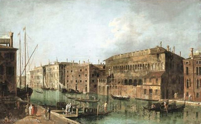 The Grand Canal, Venice, At The Fondaco Dei Turchi — Francesco Albotto