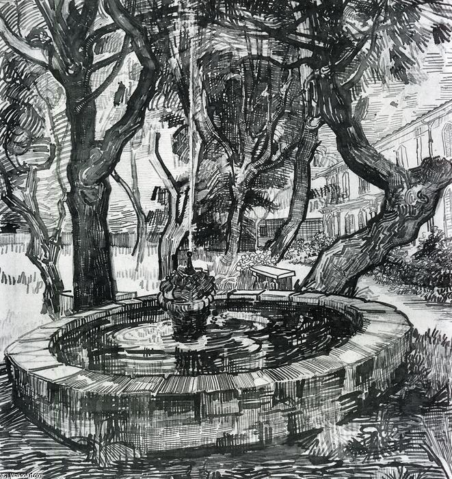Brunnen Im Garten Des Sankt-paulin-krankenhauses — Vincent Willem Van Gogh