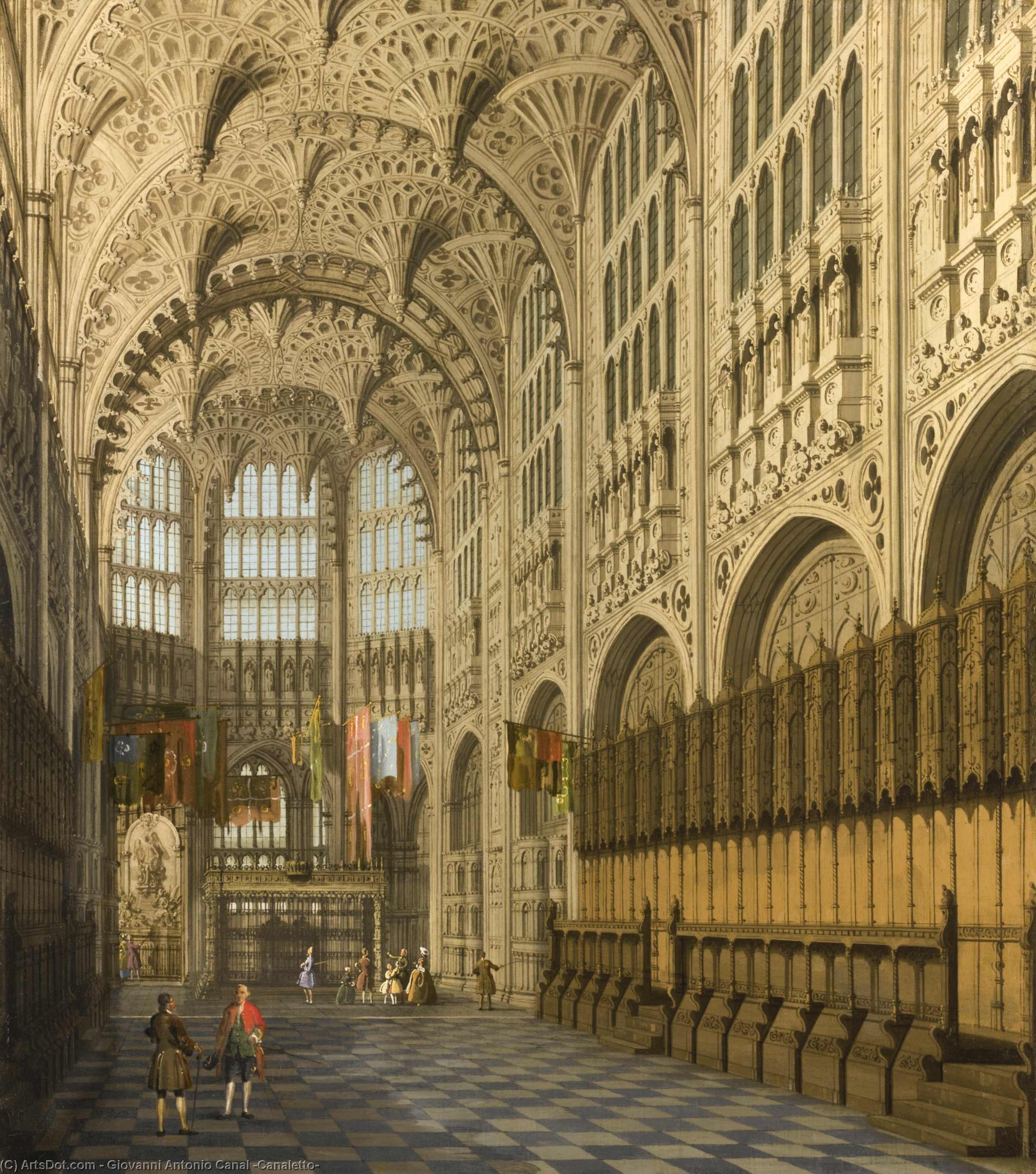 The Interior Of Henry Vii Chapel In Westminster Abbey — Canaletto